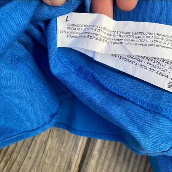 Zara blue EMBROIDERED blouse size XS New - Picture 11 of 11
